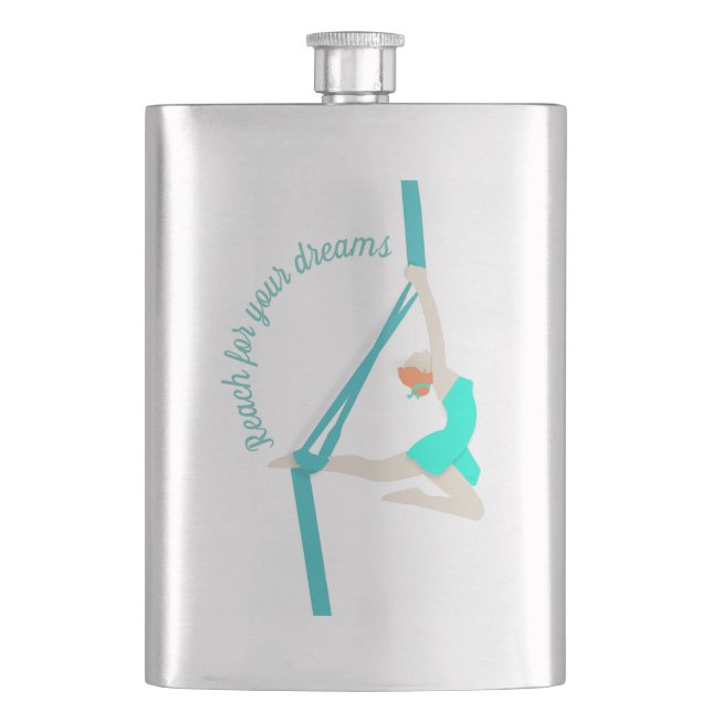 Aerial Silks Hip Flask (Front)