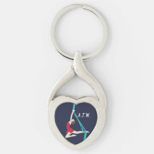 Aerial Silks Key Ring