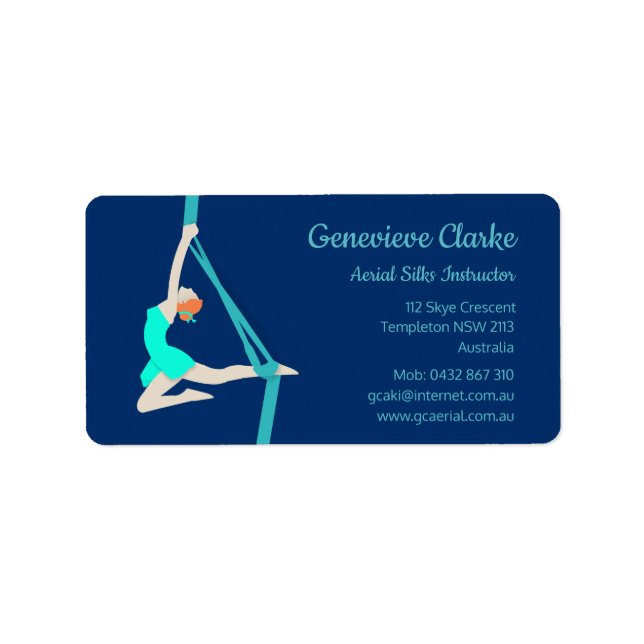 Aerial Silks Label (Front)