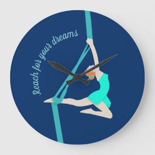 Aerial Silks Large Clock