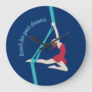 Aerial Silks Large Clock