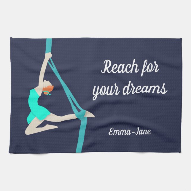 Aerial Silks Tea Towel (Horizontal)