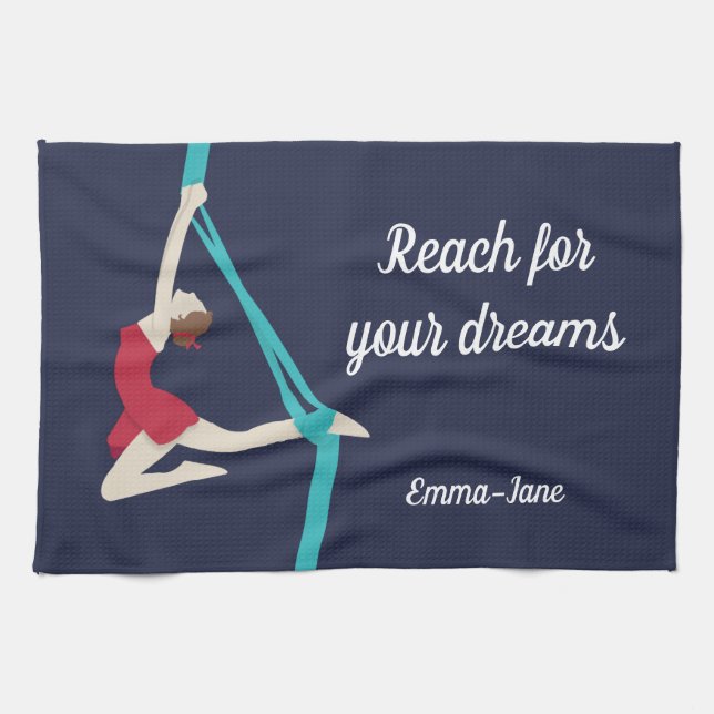 Aerial Silks Tea Towel (Horizontal)