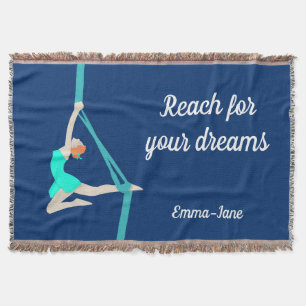 Aerial Silks Throw Blanket