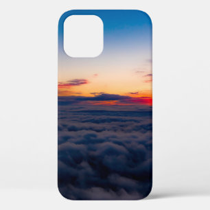 Aerial sunset view over the Blue Ridge Mountains f iPhone 12 Case
