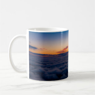Aerial sunset view over the Blue Ridge Mountains f Coffee Mug