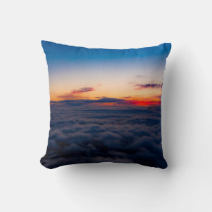Aerial sunset view over the Blue Ridge Mountains f Cushion