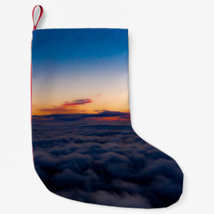 Aerial sunset view over the Blue Ridge Mountains f Small Christmas Stocking