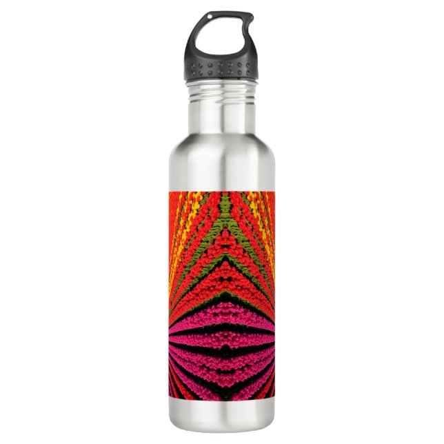 Aerial Tulip Fields at Peak Bloom 710 Ml Water Bottle (Front)