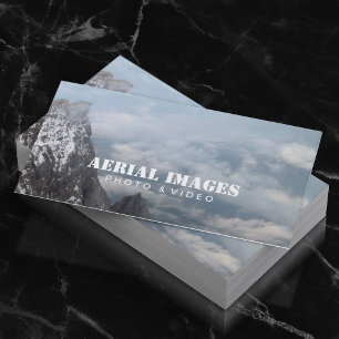 Aerial Video & Photography Mountain Skyline Business Card