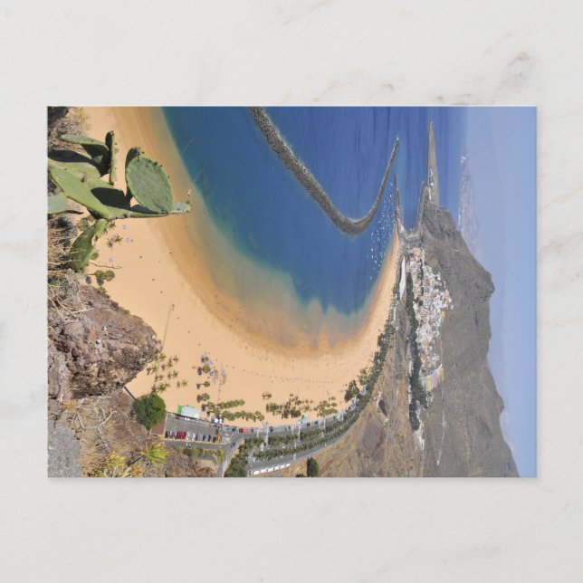 Aerial view a beach of Tenerife Postcard (Front)