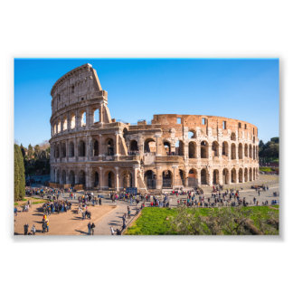 Aerial view Colosseum or Coliseum Rome Italy Photo Print