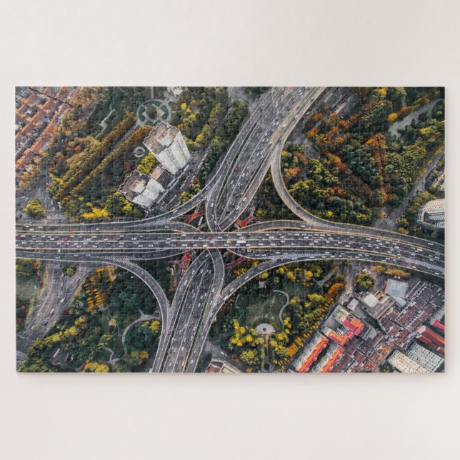 Aerial view jigsaw puzzle (Horizontal)