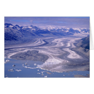 Aerial view Lowell Glacier, Kluane National