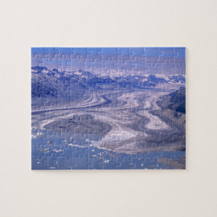 Aerial view Lowell Glacier, Kluane National Jigsaw Puzzle