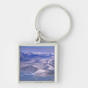 Aerial view Lowell Glacier, Kluane National Key Ring