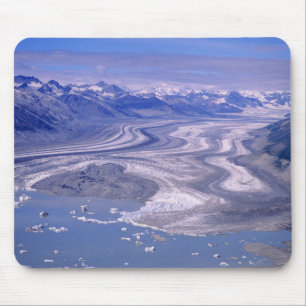 Aerial view Lowell Glacier, Kluane National Mouse Pad