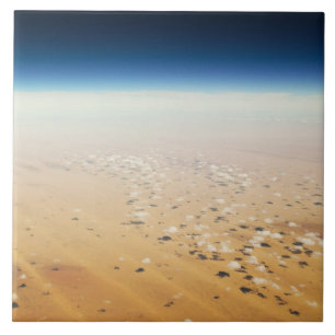 Aerial view of a desert ceramic tile