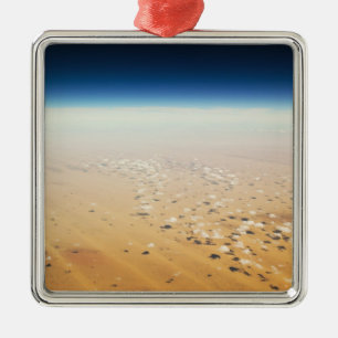 Aerial view of a desert metal tree decoration