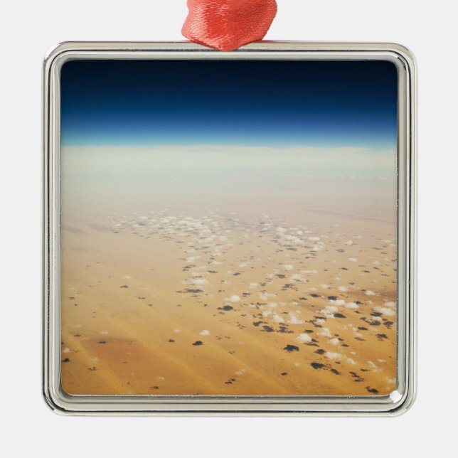 Aerial view of a desert metal tree decoration (Front)