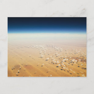 Aerial view of a desert postcard