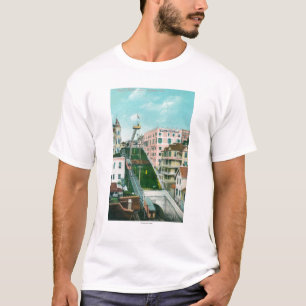 Aerial View of Angels Flight Trolley T-Shirt
