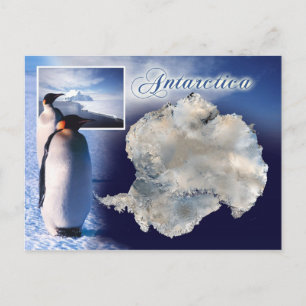 Aerial view of Antarctica Postcard