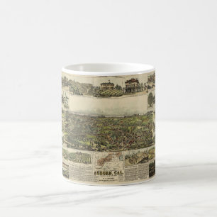 Aerial View of Auburn, California (1887) Coffee Mug