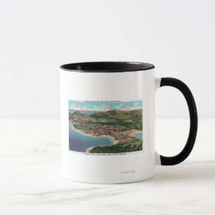 Aerial View of Bar Harbour and Cadillac Mug
