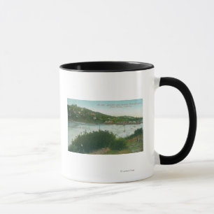 Aerial View of Belvedere Bay, Hotel Belvedere Mug