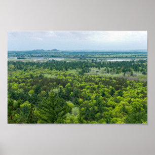 Aerial View of Black River State Forest Poster