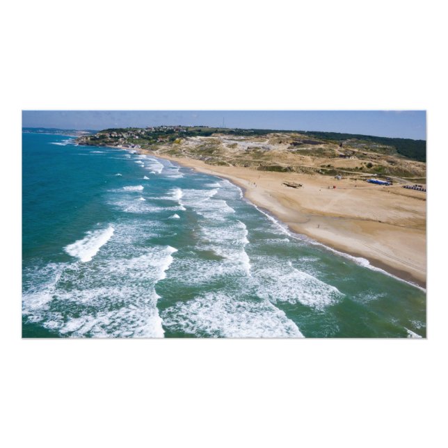 Aerial view of Black Sea coast of Istanbul, Photo Print (Front)