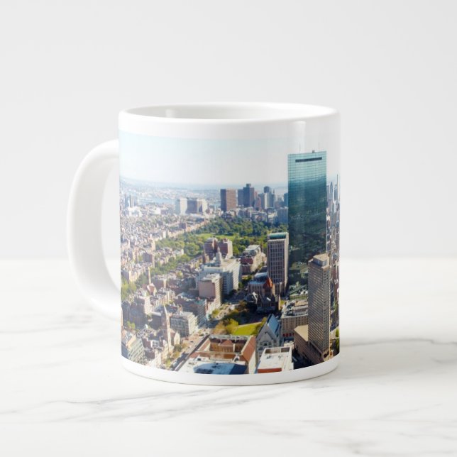 Aerial view of Boston 2 Large Coffee Mug (Front Left)