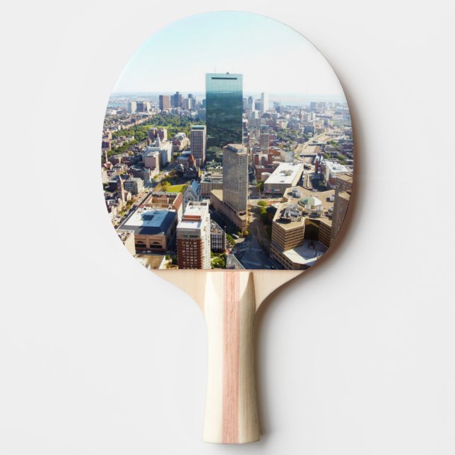 Aerial view of Boston 2 Ping Pong Paddle (Front)