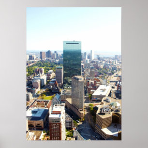 Aerial view of Boston 2 Poster