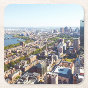 Aerial view of Boston Square Paper Coaster