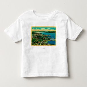 Aerial view of Bremerton and Bremerton Navy Yard Toddler T-Shirt