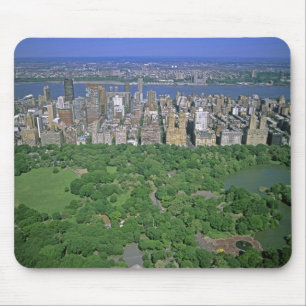 Aerial view of Central Park and the west side Mouse Pad