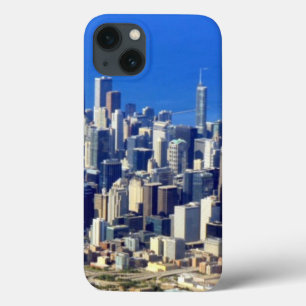 Aerial view of Chicago Downtown with Lake iPhone 13 Case