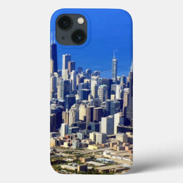 Aerial view of Chicago Downtown with Lake Case-Mate iPhone Case (Back)