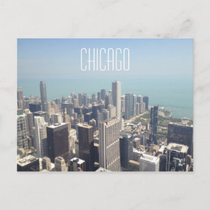 Aerial View of Chicago Postcard