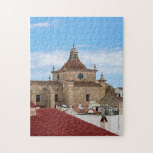 Aerial view of Church of Carmen - Mahon, Menorca Jigsaw Puzzle