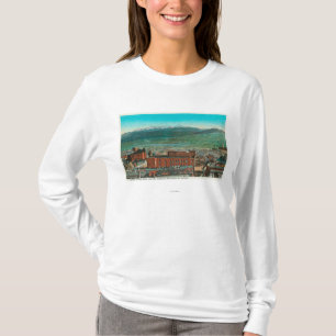 Aerial View of City and Highland Mountain T-Shirt