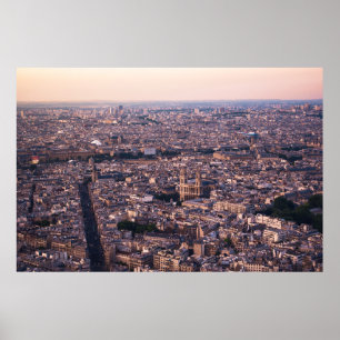 AERIAL VIEW OF CITY BUILDINGS DURING DAYTIME POSTER
