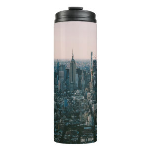 AERIAL VIEW OF CITY BUILDINGS DURING DAYTIME THERMAL TUMBLER