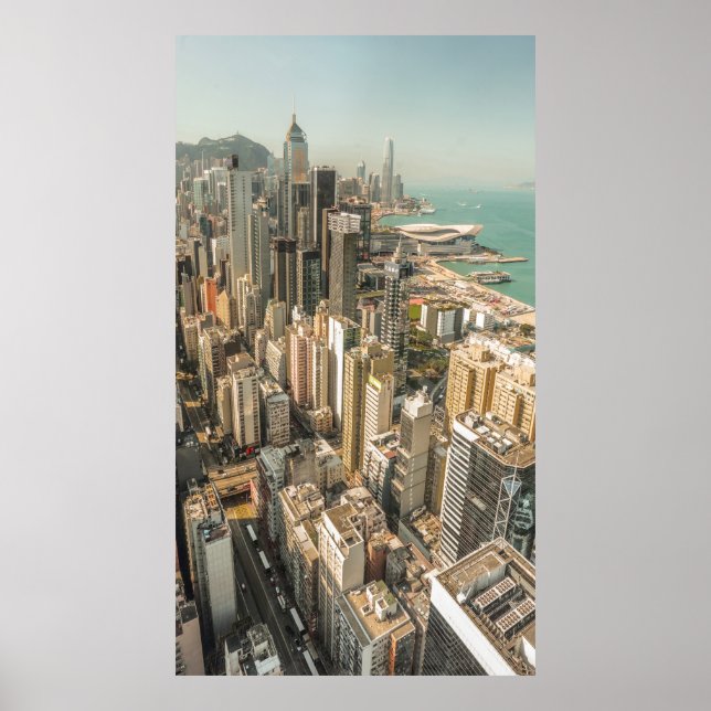 AERIAL VIEW OF CITY BUILDINGS POSTER (Front)