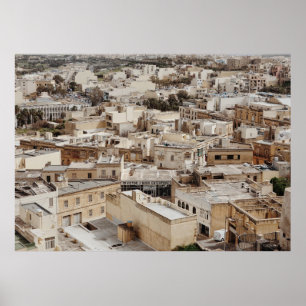 AERIAL VIEW OF CITY DURING DAYTIME POSTER