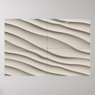 Aerial view of desert poster