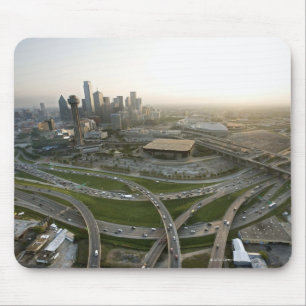 Aerial view of downtown Dallas, Texas Mouse Pad