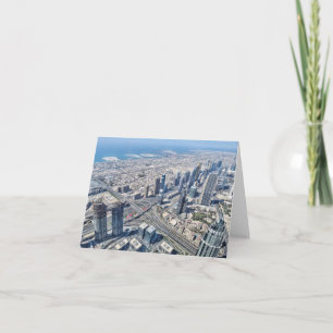 Aerial View Of Dubai Card